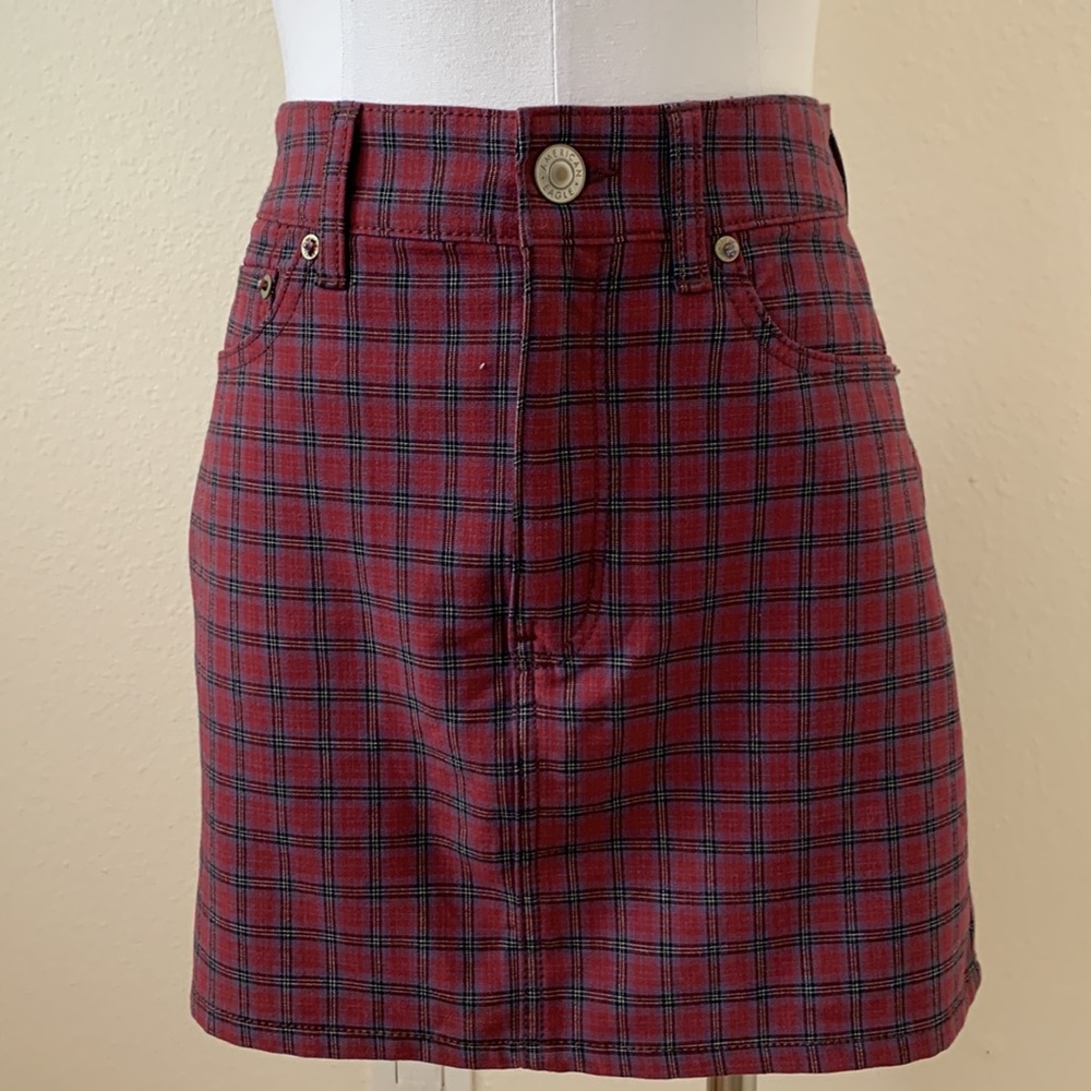 American Eagle Plaid mini skirt